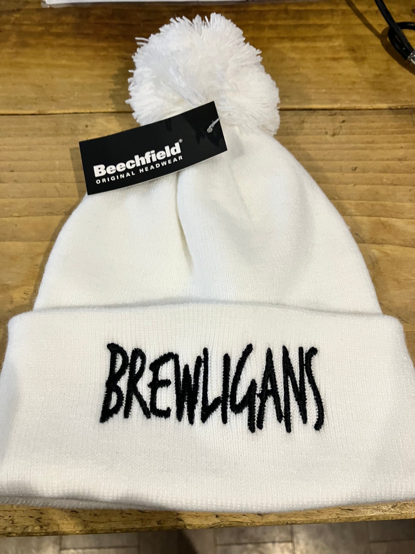 Brewligan Bobble Hat White